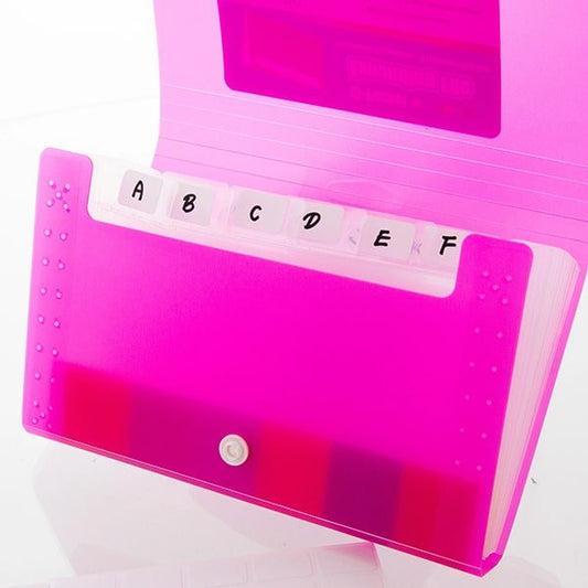 13-Pockets Coupon/Personal Check Size Expanding File