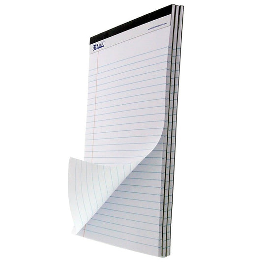 8.5" X 11.75" White Perforated Writing Pad